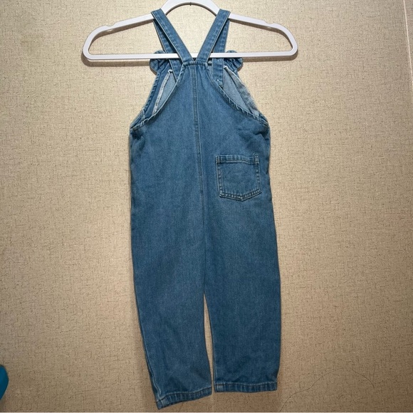 SHEIN Blue Denim Overalls with Relaxed Fit Size 2-3Y - Picture 4 of 6